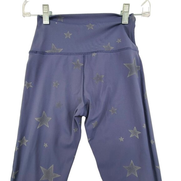 191.  Aerie Women's Athletic Leggings Purple  with star print Size Small - Picture 7 of 8